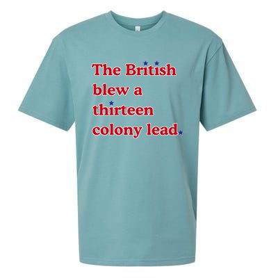 The British Blew A Thirteen Colony Lead Sueded Cloud Jersey T-Shirt