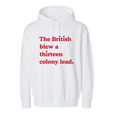 The British Blew A Thirteen Colony Lead Garment-Dyed Fleece Hoodie