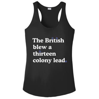 The British Blew A Thirteen Colony Lead Ladies PosiCharge Competitor Racerback Tank