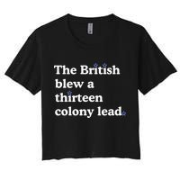 The British Blew A Thirteen Colony Lead Women's Crop Top Tee