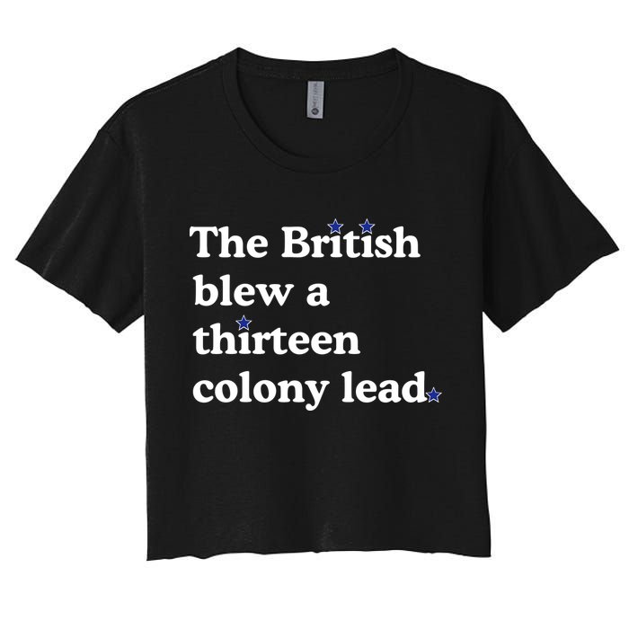 The British Blew A Thirteen Colony Lead Women's Crop Top Tee