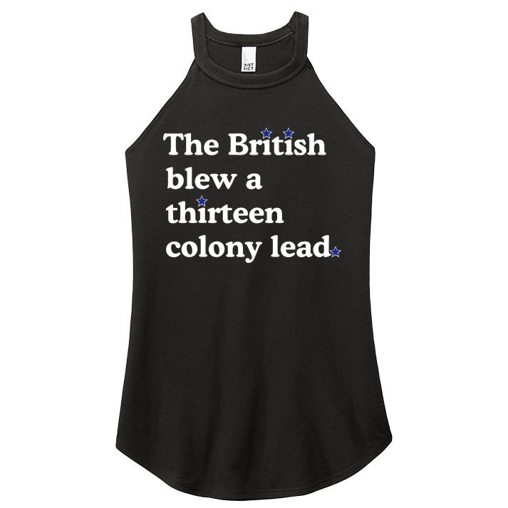 The British Blew A Thirteen Colony Lead Women's Perfect Tri Rocker Tank