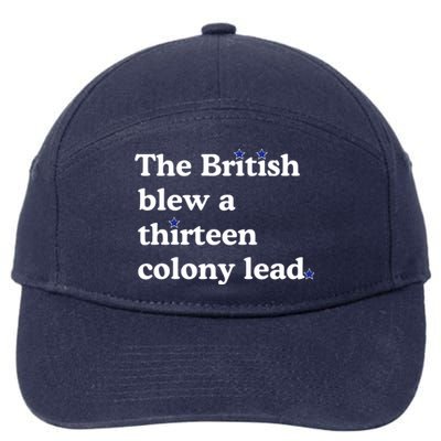 The British Blew A Thirteen Colony Lead 7-Panel Snapback Hat