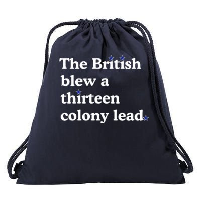 The British Blew A Thirteen Colony Lead Drawstring Bag