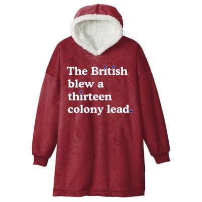 The British Blew A Thirteen Colony Lead Hooded Wearable Blanket