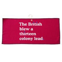 The British Blew A Thirteen Colony Lead Large Microfiber Waffle Golf Towel