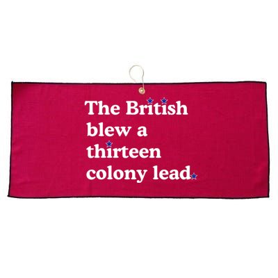 The British Blew A Thirteen Colony Lead Large Microfiber Waffle Golf Towel