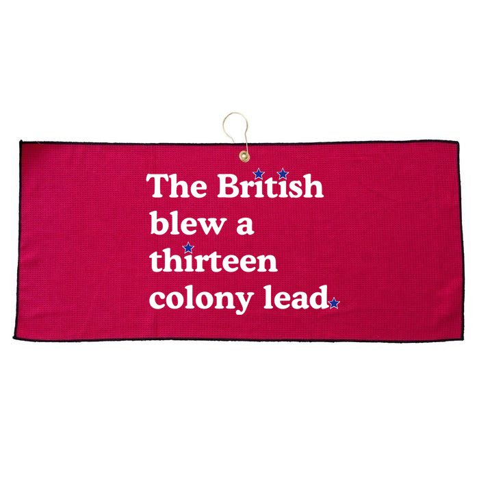 The British Blew A Thirteen Colony Lead Large Microfiber Waffle Golf Towel