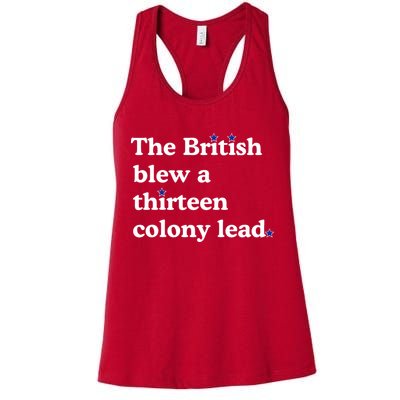The British Blew A Thirteen Colony Lead Womens Tank Top