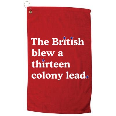 The British Blew A Thirteen Colony Lead Platinum Collection Golf Towel