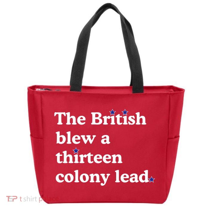 The British Blew A Thirteen Colony Lead Zip Tote Bag