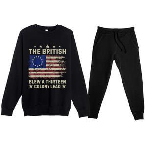 The British Blew A Thirteen Colony Lead Premium Crewneck Sweatsuit Set