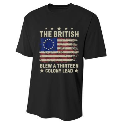 The British Blew A Thirteen Colony Lead Performance Sprint T-Shirt