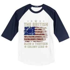 The British Blew A Thirteen Colony Lead Baseball Sleeve Shirt