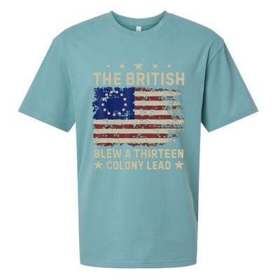 The British Blew A Thirteen Colony Lead Sueded Cloud Jersey T-Shirt