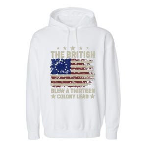 The British Blew A Thirteen Colony Lead Garment-Dyed Fleece Hoodie