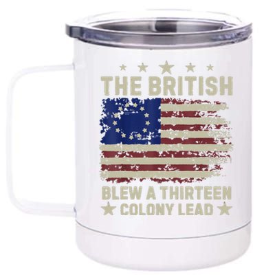 The British Blew A Thirteen Colony Lead 12 oz Stainless Steel Tumbler Cup