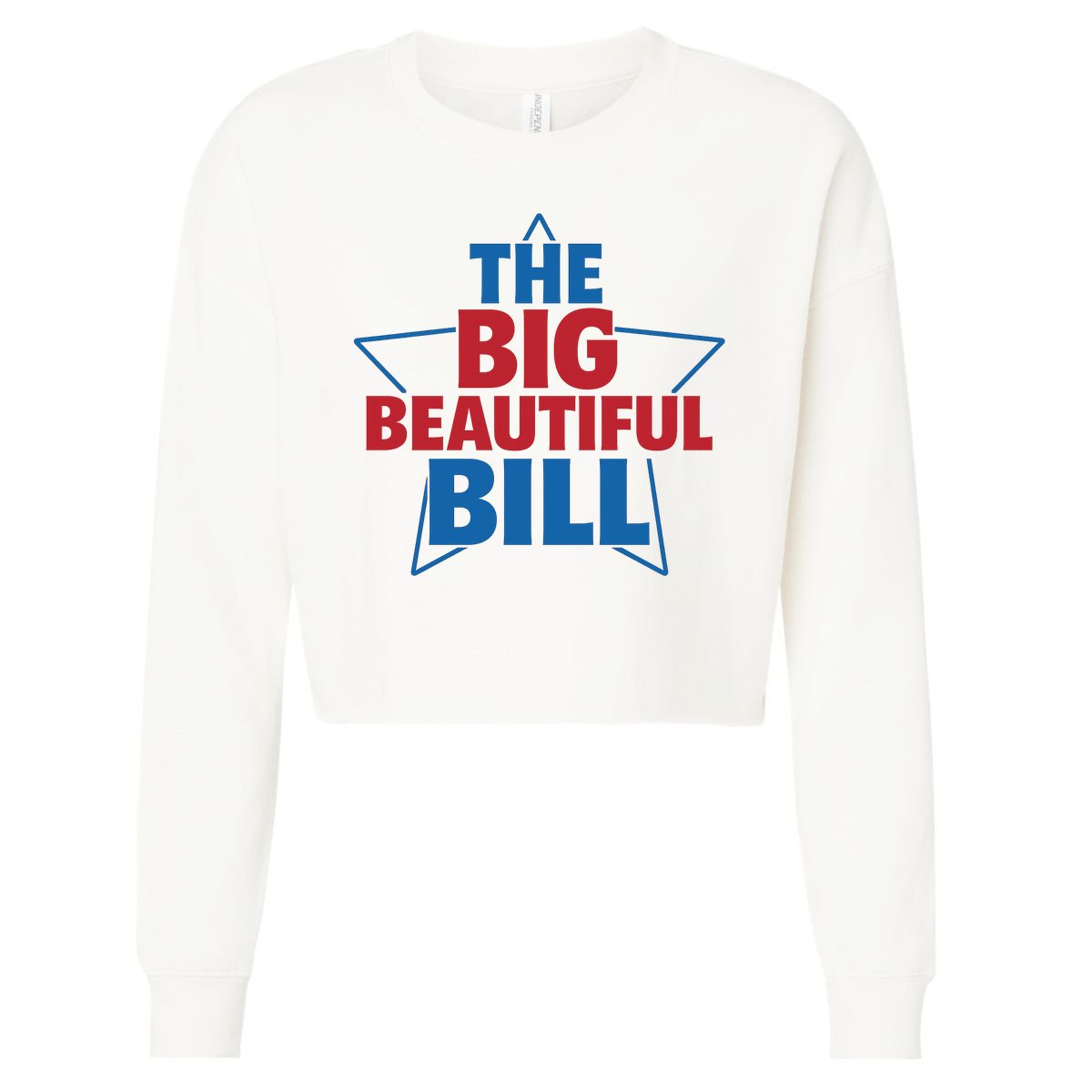 The Big Beautiful Bill Cropped Pullover Crew