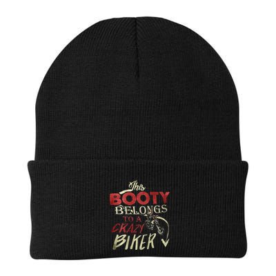 This Booty Belongs To A Crazy Biker Funny Biker Beanie