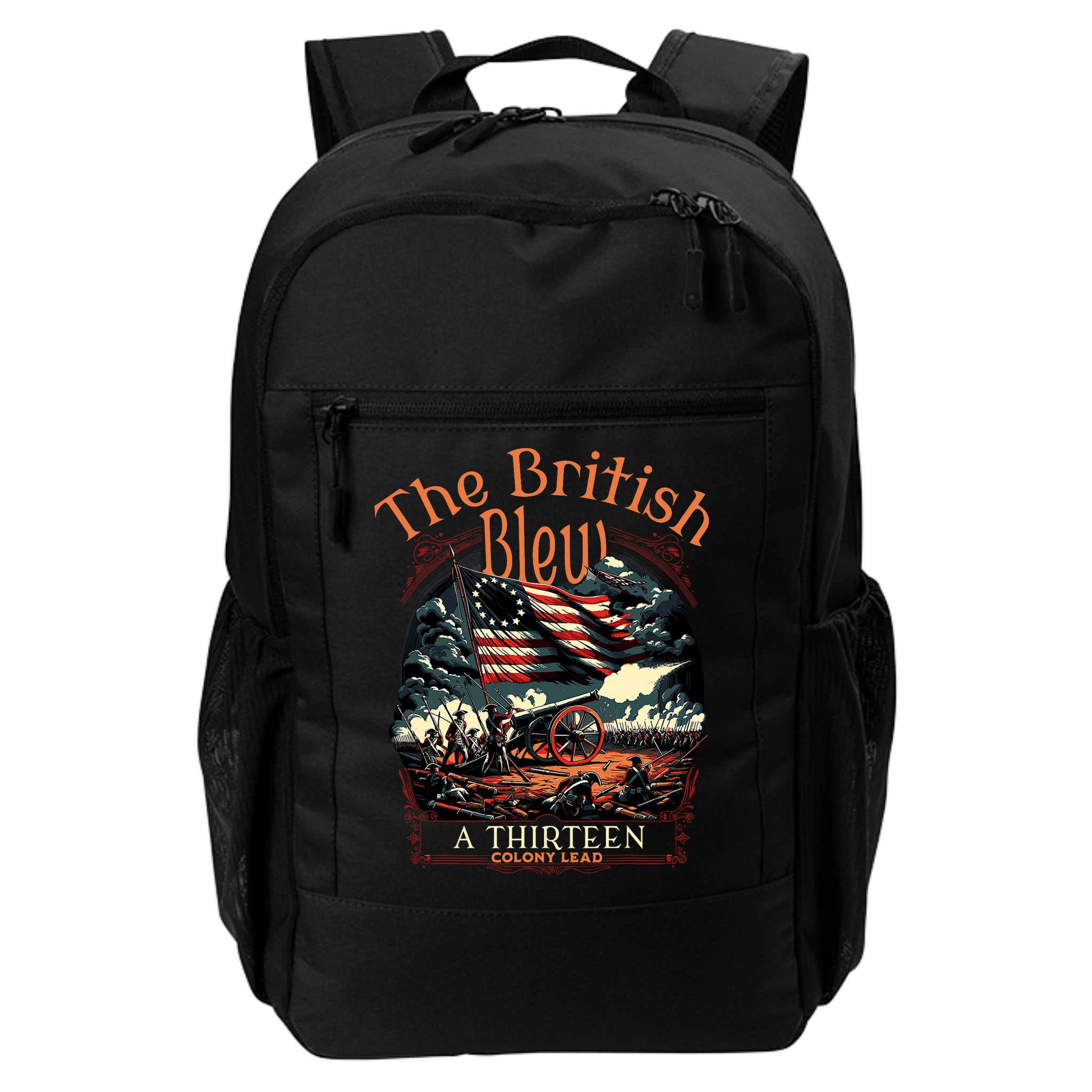 The British Blew A 13 Colony Lead Funny 4th Of July Usa Backpack