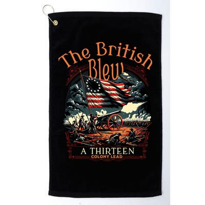 The British Blew A 13 Colony Lead Funny 4th Of July Usa Golf Towel