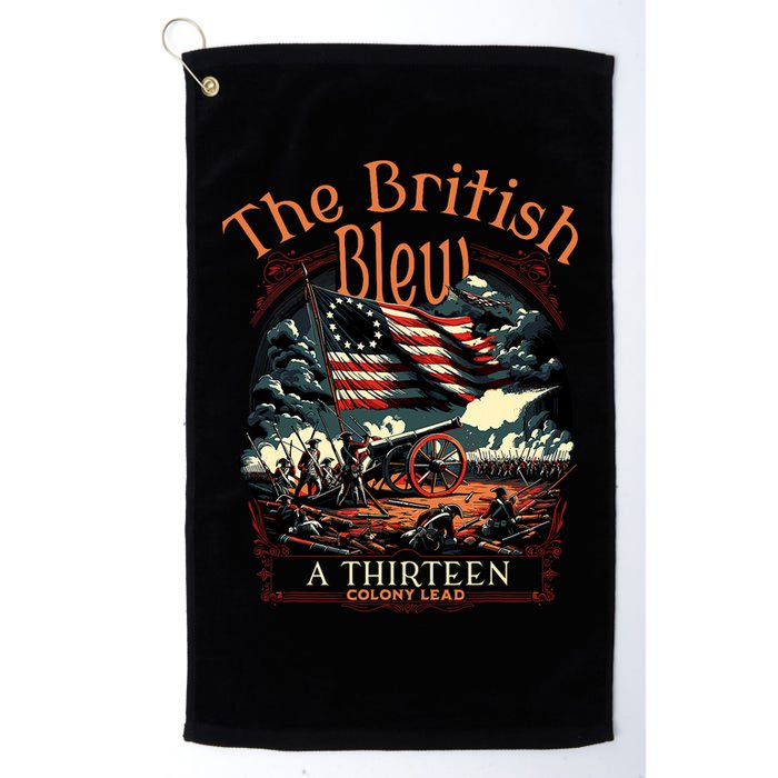The British Blew A 13 Colony Lead Funny 4th Of July Usa Golf Towel