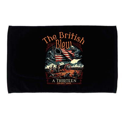 The British Blew A 13 Colony Lead Funny 4th Of July Usa Microfiber Hand Towel