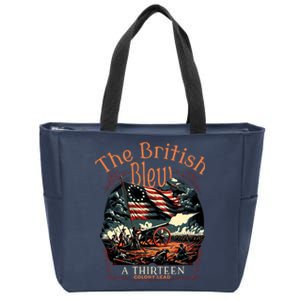 The British Blew A 13 Colony Lead Funny 4th Of July Usa Zip Tote Bag