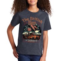 The British Blew A 13 Colony Lead Funny 4th Of July Usa Kids T-Shirt