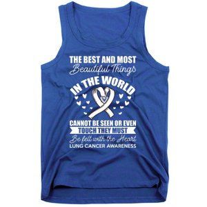 The Best Beautiful Things Awareness Lung Cancer Gift Tank Top