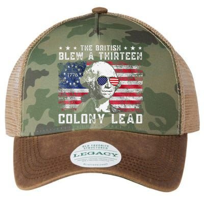 The British Blew A Thirteen Colony Lead Funny 4th Of July Legacy Tie Dye Trucker Hat