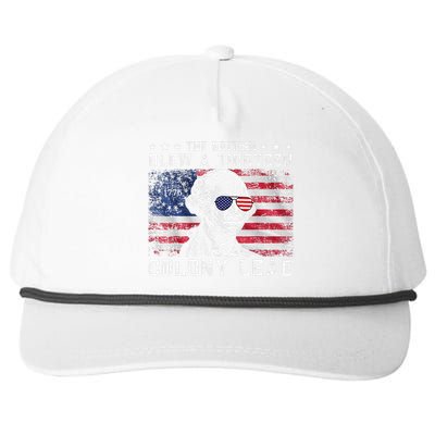 The British Blew A Thirteen Colony Lead Funny 4th Of July Snapback Five-Panel Rope Hat