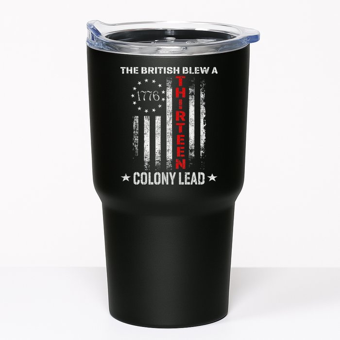 The British Blew A 13 Colony Lead Funny 4th Of July Tumbler