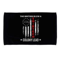 The British Blew A 13 Colony Lead Funny 4th Of July Microfiber Hand Towel