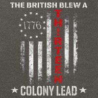 The British Blew A 13 Colony Lead Funny 4th Of July Cotton Canvas Backpack