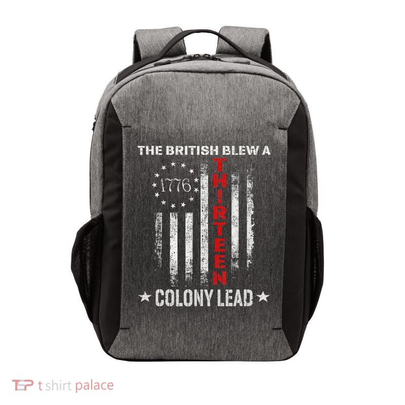 The British Blew A 13 Colony Lead Funny 4th Of July Vector Backpack