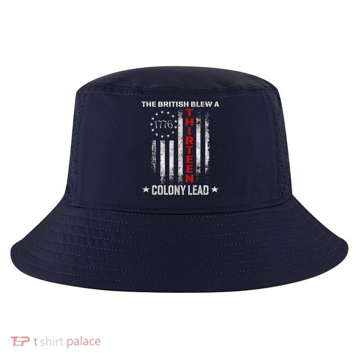 The British Blew A 13 Colony Lead Funny 4th Of July Cool Comfort Performance Bucket Hat
