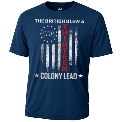 The British Blew A 13 Colony Lead Funny 4th Of July Performance Shirt
