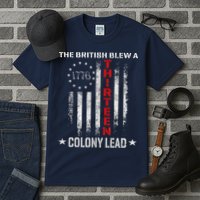 The British Blew A 13 Colony Lead Funny 4th Of July Tall T-Shirt