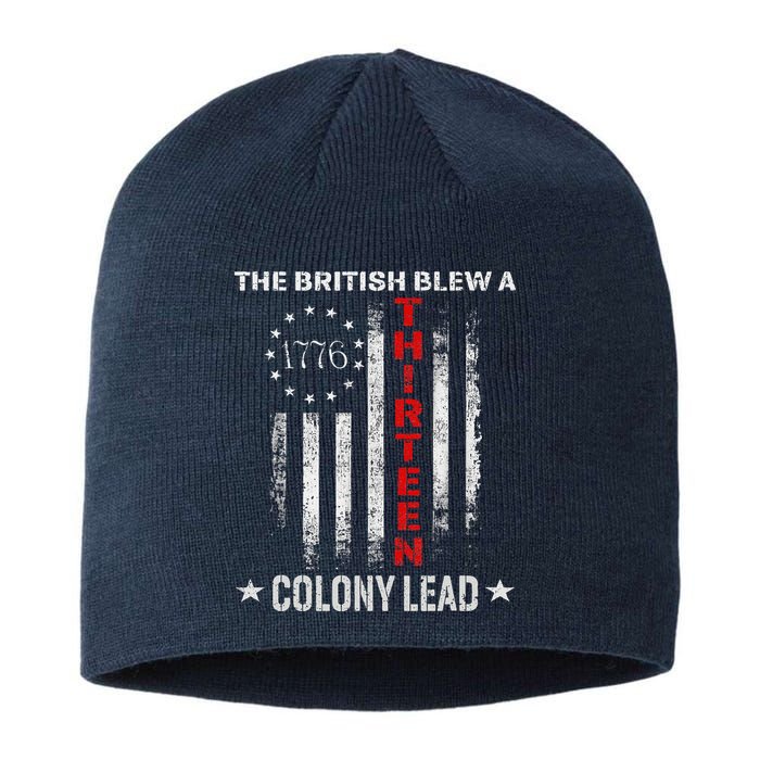 The British Blew A 13 Colony Lead Funny 4th Of July Sustainable Beanie