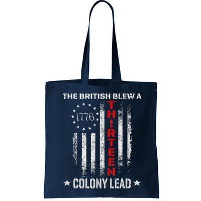 The British Blew A 13 Colony Lead Funny 4th Of July Bag