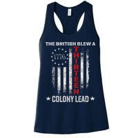 The British Blew A 13 Colony Lead Funny 4th Of July Womens Tank Top