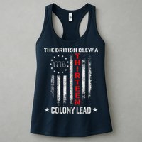 The British Blew A 13 Colony Lead Funny 4th Of July Womens Tank Top