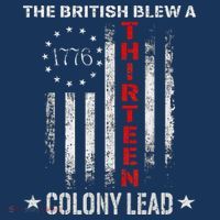The British Blew A 13 Colony Lead Funny 4th Of July Tank Top