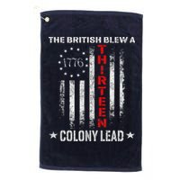 The British Blew A 13 Colony Lead Funny 4th Of July Golf Towel