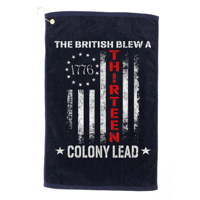 The British Blew A 13 Colony Lead Funny 4th Of July Golf Towel