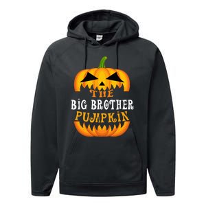 The Big Brother Pumpkin Matching Family Group Halloween Fun Performance Fleece Hoodie