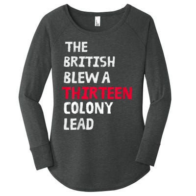 The British Blew A Thirteen Colony Lead Women's Perfect Tri Tunic Long Sleeve Shirt