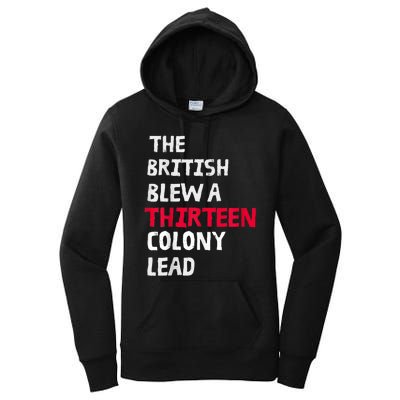 The British Blew A Thirteen Colony Lead Women's Pullover Hoodie