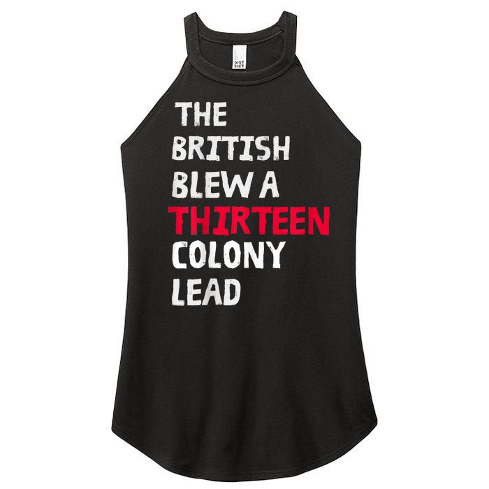 The British Blew A Thirteen Colony Lead Women’s Perfect Tri Rocker Tank